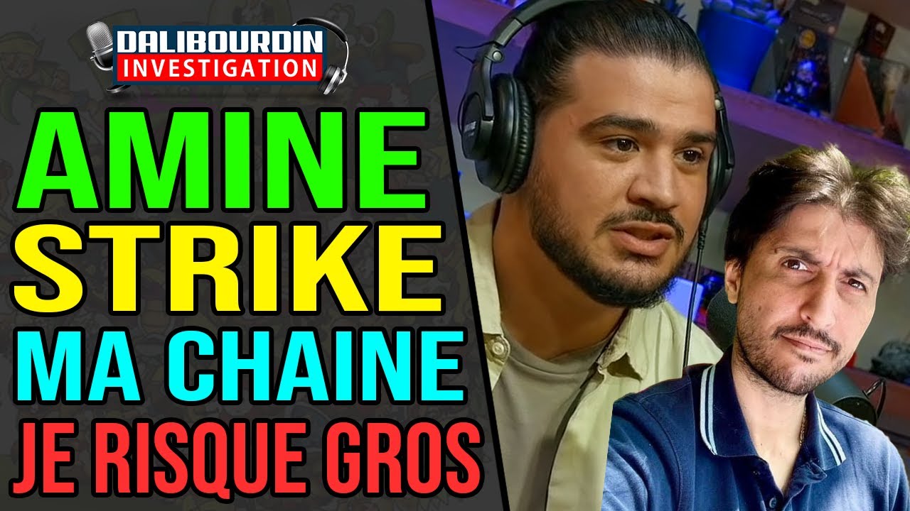 Psyhodelikus's tweet card. AMINE STRIKE MA CHAINE - JE RISQUE LA SUPPRESSION