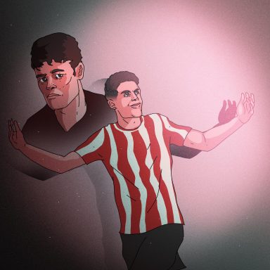 MathisBerg's tweet card. Kampen i hovedet