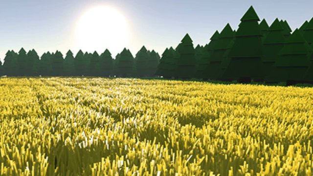 Greehhill's tweet card. The DirectX 11 Grass Shader is a intuitive and easy way to AAA graphics.