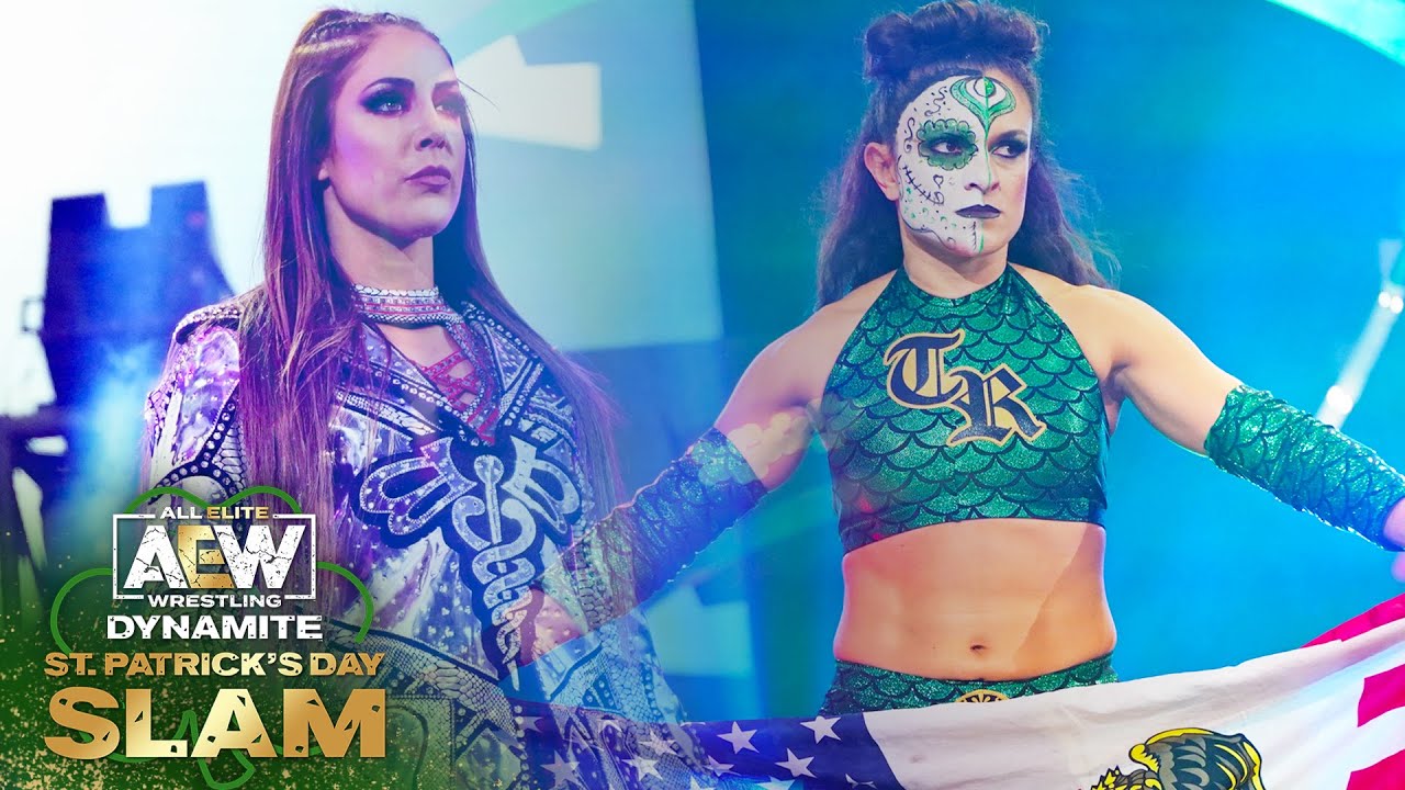 Fightful's tweet card. Britt Baker and Thunder Rosa made history on the March 17 episode of AEW Dynamite as the first women to compete in the Dynamite main event and compete in a…