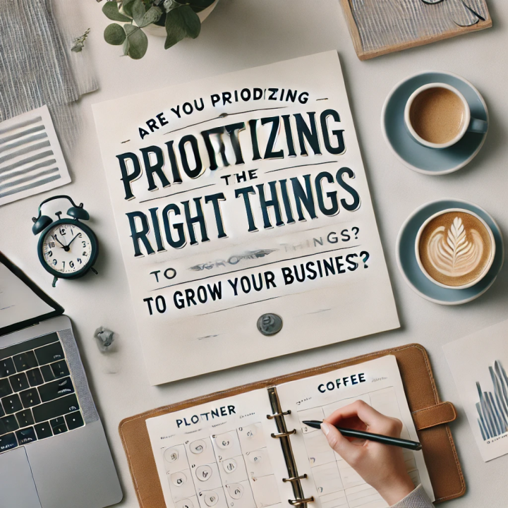 TheTMCProject's tweet card. Feeling overwhelmed? It might not be your workload—it might be what you're prioritizing. In business (and life), not all tasks are created equal.