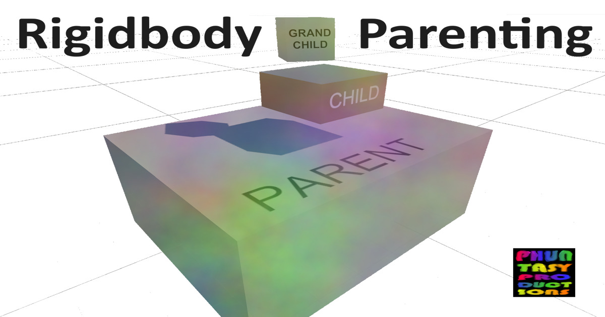 PhuntasyProduct's tweet card. Get the Rigidbody Parenting package from Phuntasy Productions and speed up your game development process. Find this & other Physics options on the Unity Asset Store.