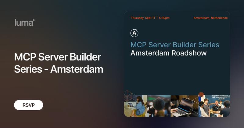 GraphQL's tweet card. Join fellow developers and creators for an interactive event dedicated to Model Context Protocol (MCP) server development. Experience hands-on talks and live…
