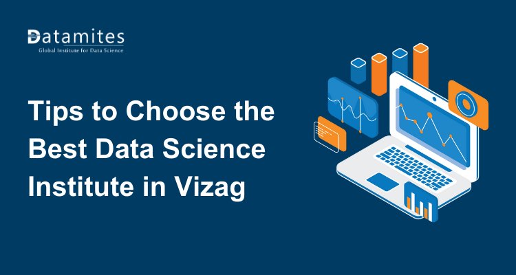 DataMites's tweet card. Choosing the right data science institute in Vizag can significantly impact your career growth. Focus on curriculum quality, experienced faculty, hands-on projects, and industry-recognized certific...