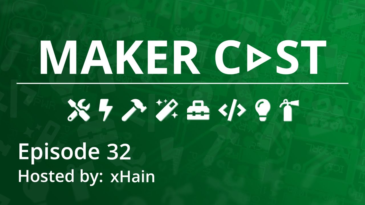 TheMakerCast's tweet card. MakerCast Episode 32