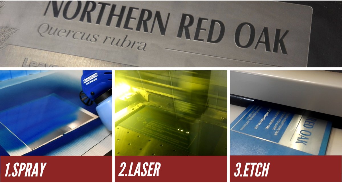 Laser2etch's tweet card. Laser2Etch is a 3 step process designed to make chemical etching more accessible to laser engraving and sign companies. By utilizing the skill and equipment already at the heart of your business we...