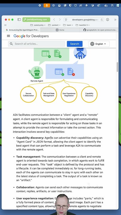 starbuxman's tweet card. Google's new agentic orchestration framework, A2A, explained #ai...