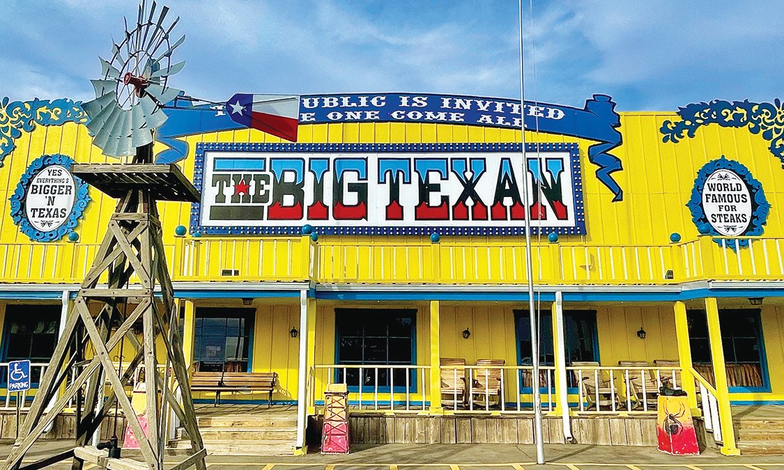 TheBigTexan's tweet card. The Big Texan Steak Ranch, world famous for of the free 72oz steak challenge. Historic Route 66 landmark and Texas icon. Only located in Amarillo, Texas.