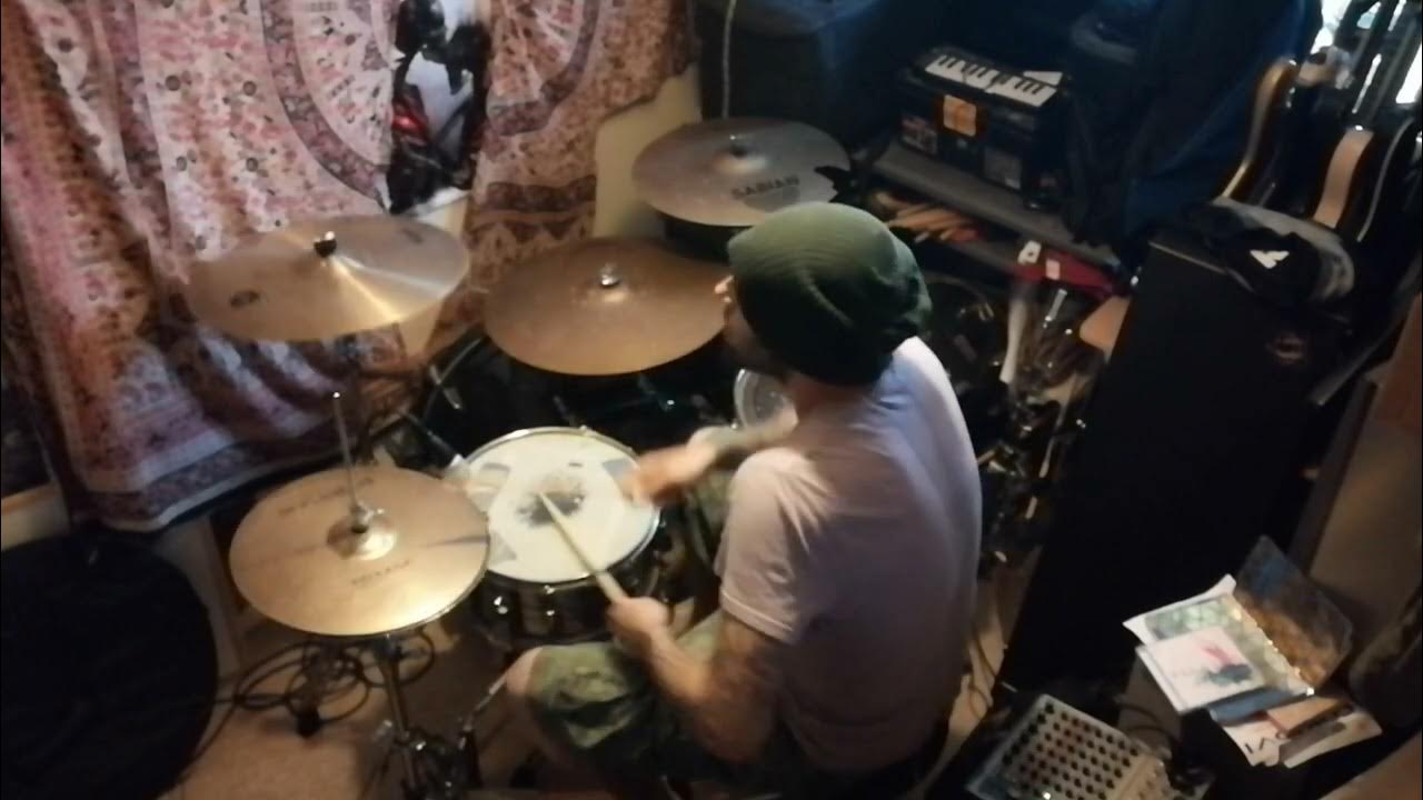 JackAdrenaline's tweet card. Foo Fighters - My Hero - Improvised drum cover, one take, no click.