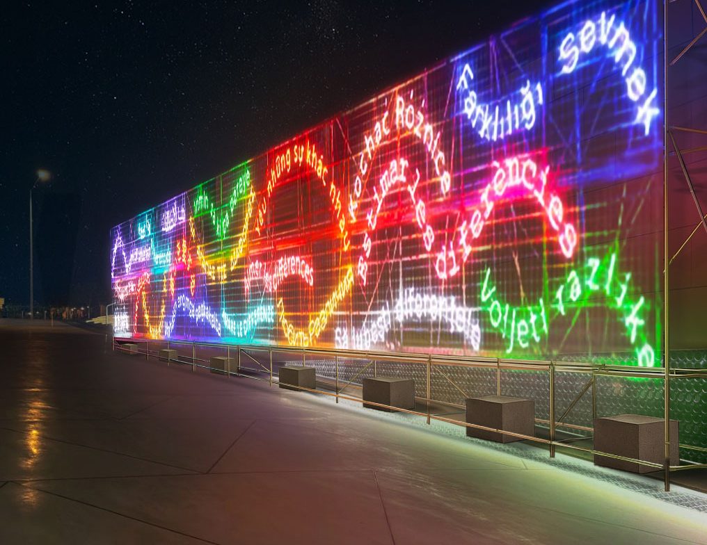 ArtsCollections's tweet card. Noor Riyadh has announced the participating artists for 2025, representing 24 nationalities, including 60 artworks