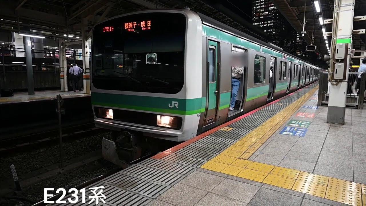 files_6357's tweet card. JR東京駅　E231系・E257系・E657系