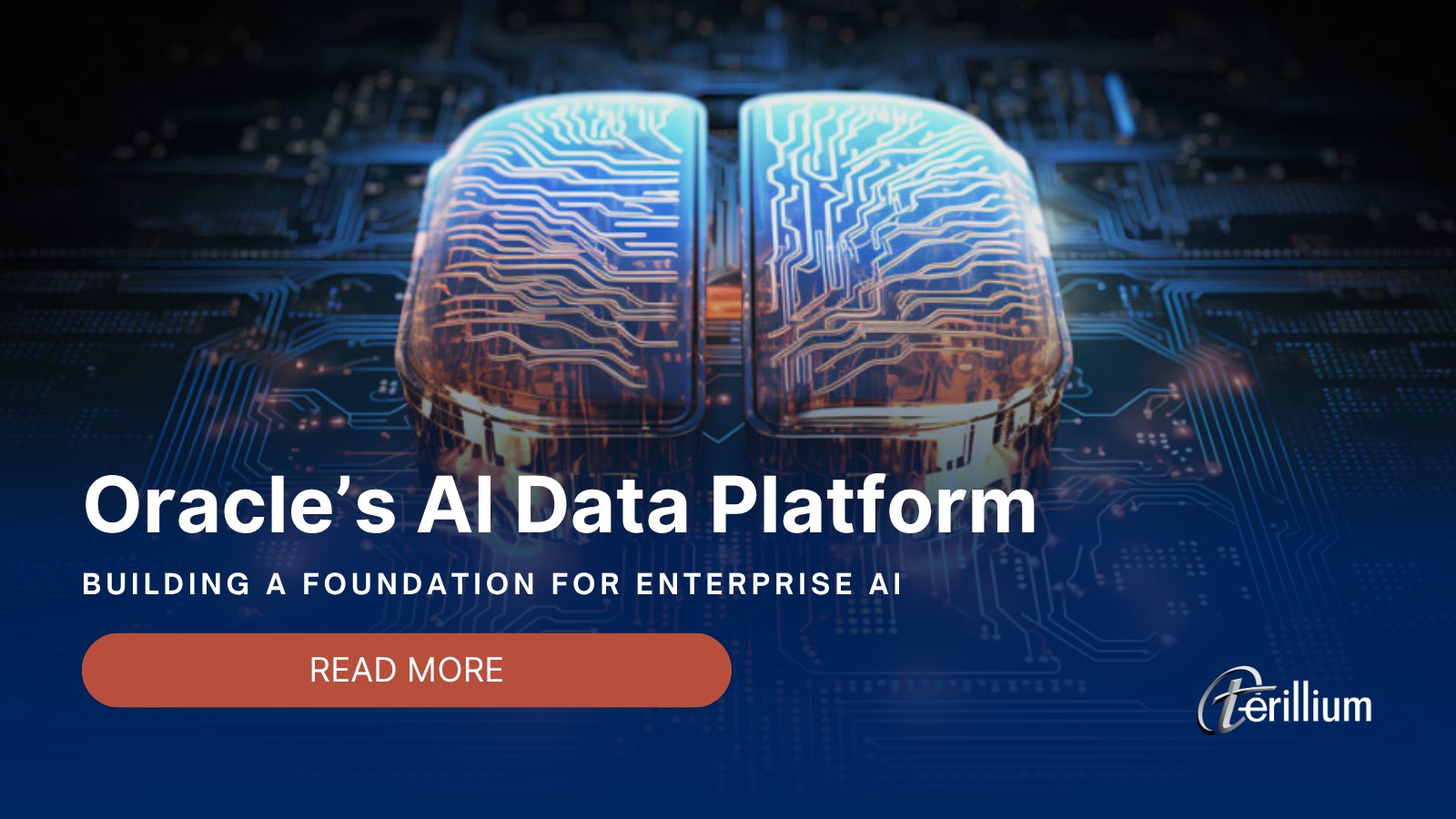 terillium's tweet card. Oracle’s AI Data Platform combines the capabilities of a data lake, data warehouse, and analytics engine into an integrated environment.