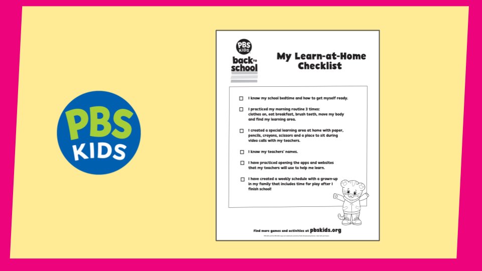 WOSU_Classroom's tweet card. Get ready to go back to school with PBS KIDS! Help students plan their first week of school, identify new routines, and prepare for the year ahead with these prinatables.