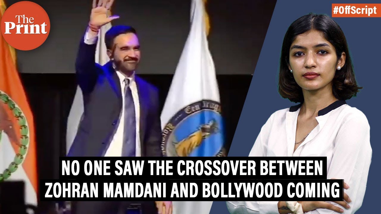 ThePrintIndia's tweet card. Zohran Mamdani’s victory speech is a pop-culture moment for Bollywood...