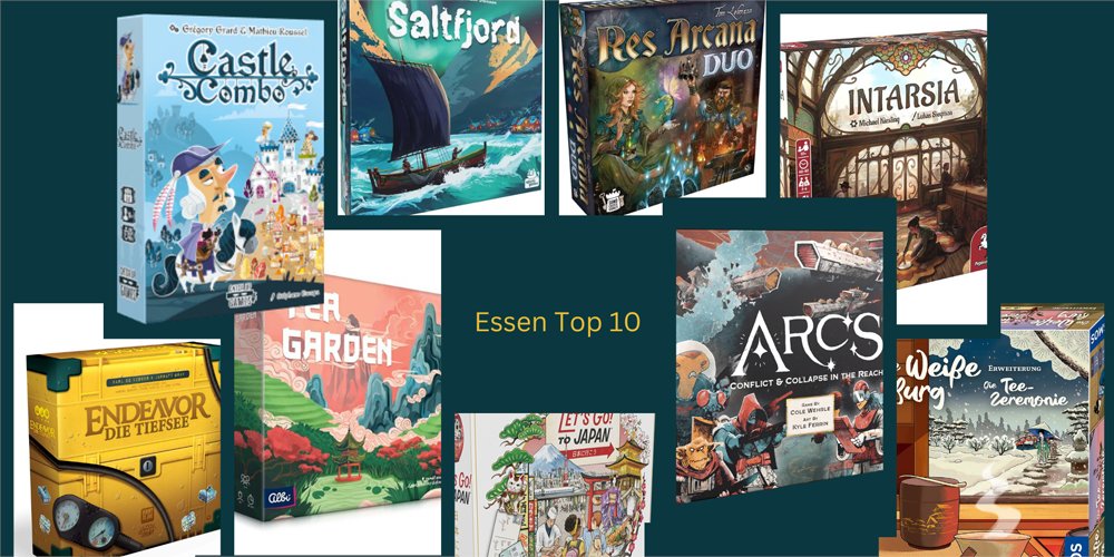 nerdpub_blog's tweet card. Unsere Top 10 der Brettspiel-Neuheiten von der Spiel 2024 in Essen.