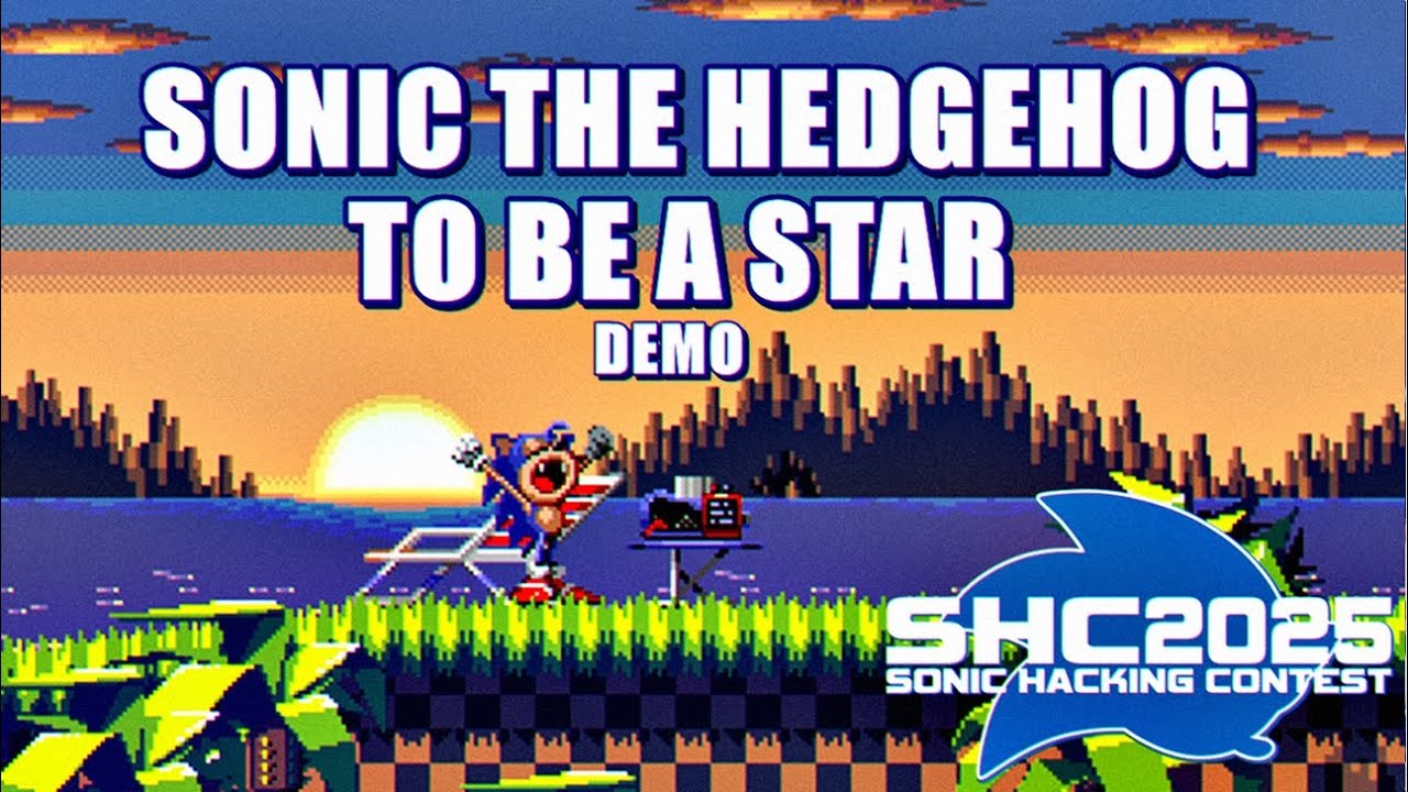 MatheusCar45309's tweet card. SHC'25:Sonic The Hedgehog -To Be a Star (DEMO) Gameplay [FullHD/60FPS]