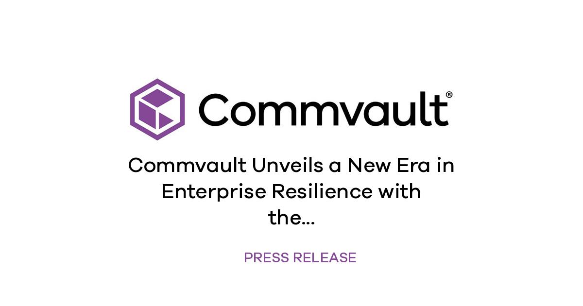 jenstirrup's tweet card. Commvault Unveils a New Era in Enterprise Resilience with the Commvault Cloud Unity Platform Release