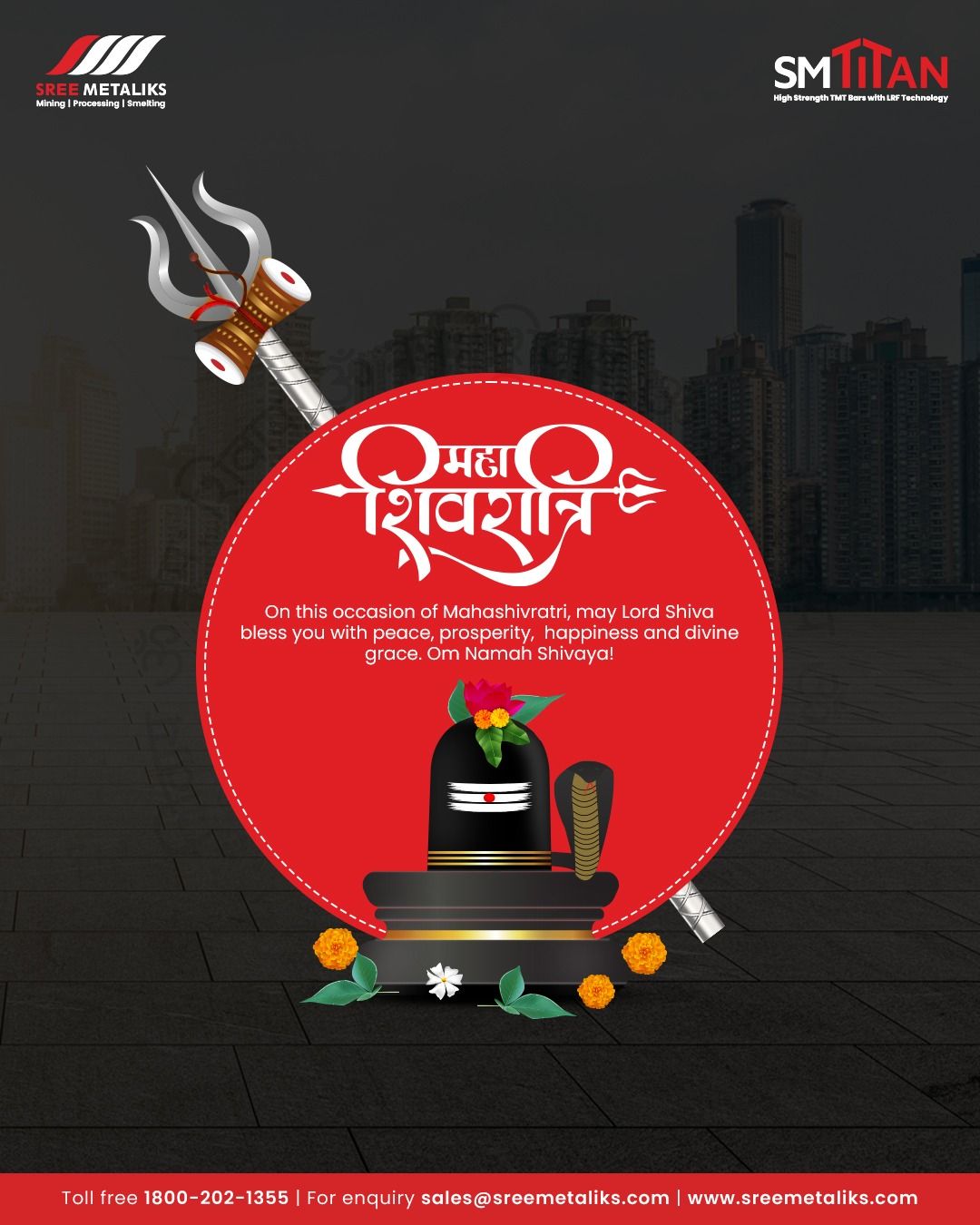 anil_chadha's tweet card. May the divine energy of Lord Shiva guide you towards success and happiness. Wishing you a blessed Mahashivratri! 🙏 #mahashivratri #shivratri #shiva #sreemetaliks #smtitan #tmtbars #construction...