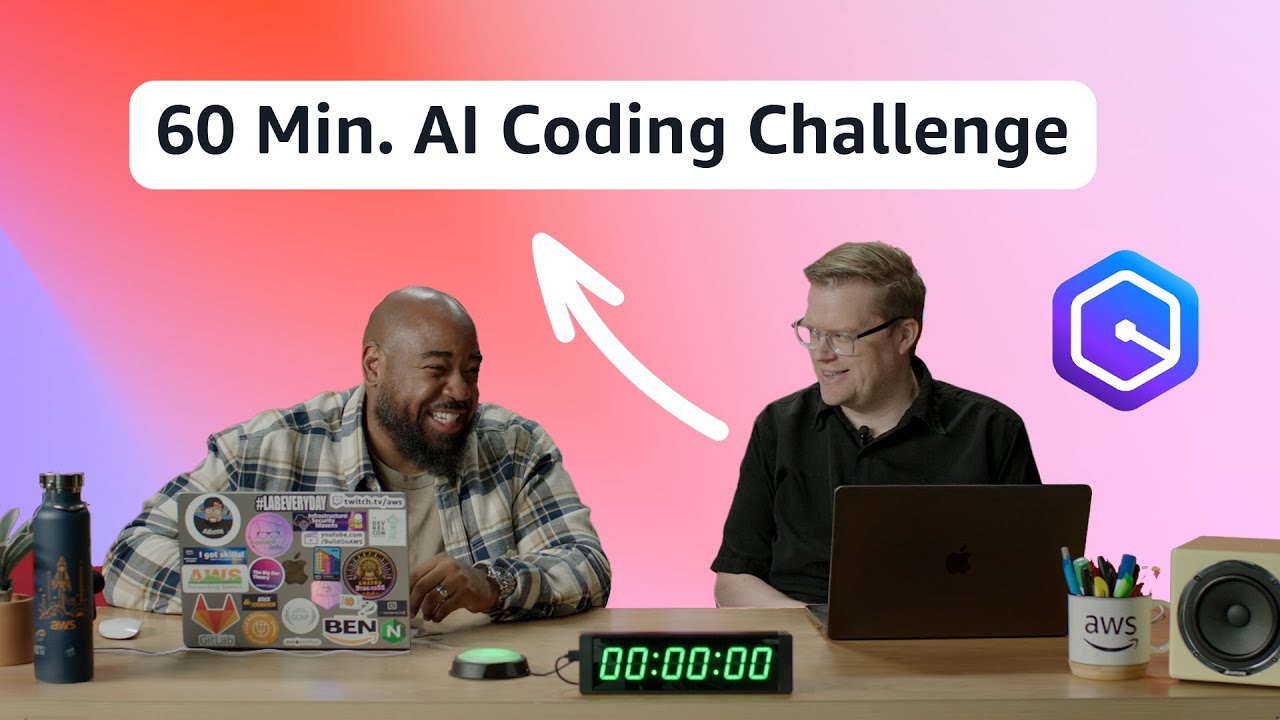 awsdevelopers's tweet card. 60-Minute AI Coding Challenge: Building a Pictionary Game with Amazon...