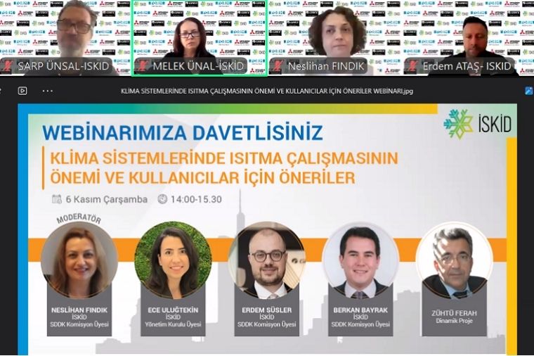 Termodinamik_'s tweet card. 6 Kasım Çarşamba günü saat 14.00’te başlayan İSKİD Klima Sistemlerinde Isıtma Çalışmasının Önemi ve Kullanıcılar için Öneriler Webinarının moderatörünü derneğin SDDK (Split ve Değişken Soğutkan...