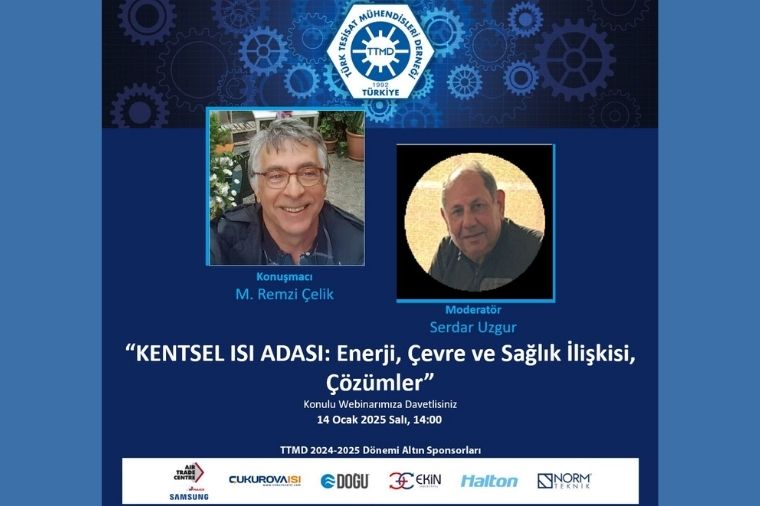 Termodinamik_'s tweet card. TTMD Webinar Serisi, 14 Ocak 2025 tarihinde yapılan “KENTSEL ISI ADASI: Enerji, Çevre ve Sağlık İlişkisi, Çözümler” konulu web seminer ile devam etti. Serdar Uzgur moderatörlüğünde gerçekleşen...