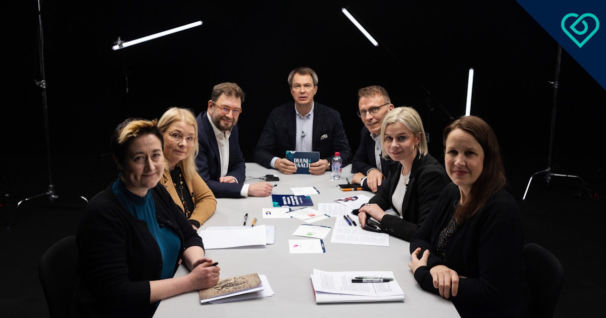 m_martikainen's tweet card. Miltä näyttää työllisyysaste ja veroprosentti vuonna 2033? Eturivin poliitikot vastasivat kiperiin kysymyksiin Duunitorin vaalitentissä. Katso vaalitentti!