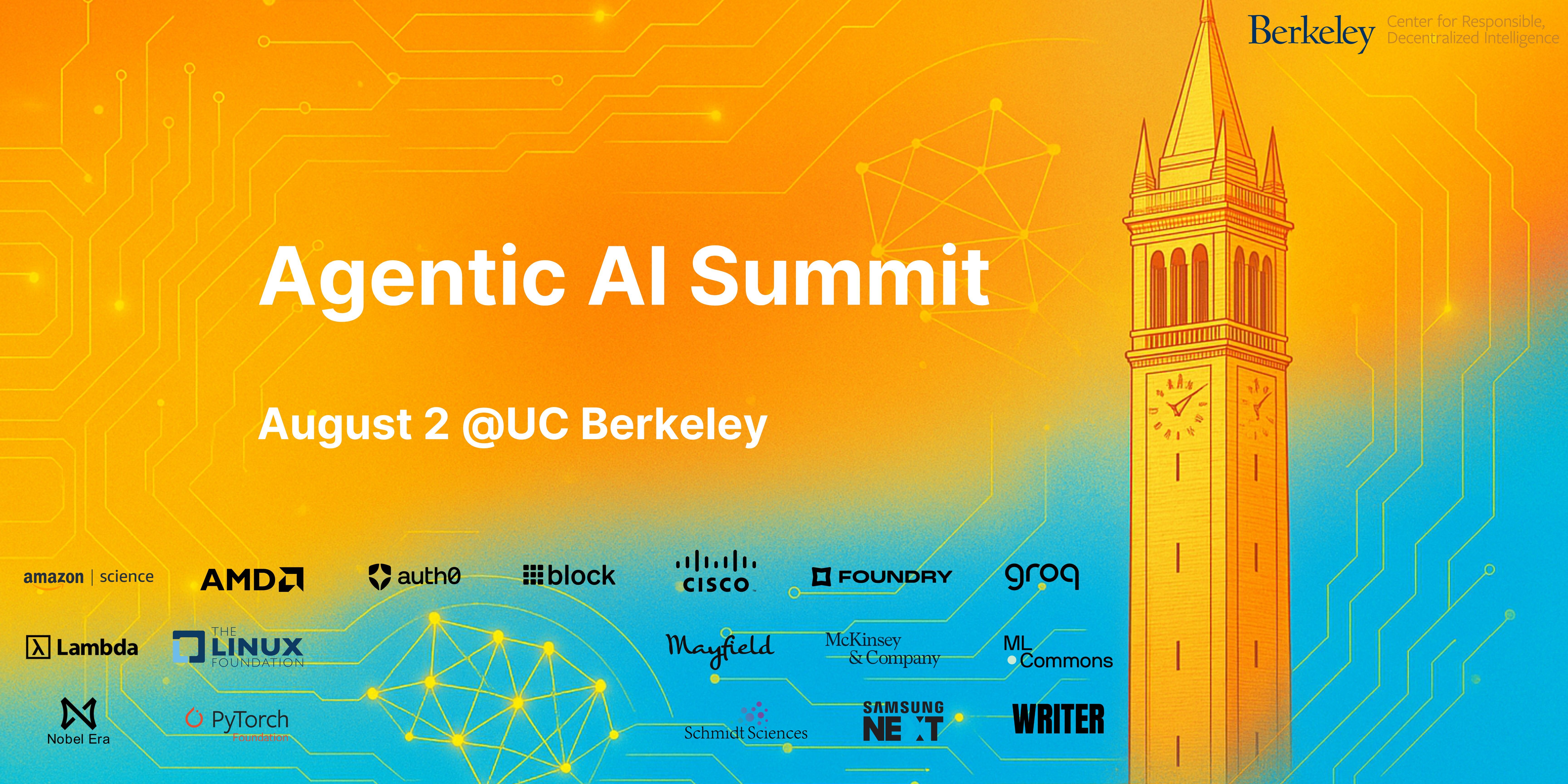 feiliu_nlp's tweet card. The Agentic AI Summit 2025 will bring visionary leaders from academia, pioneering entrepreneurs, experts from leading AI organizations, venture capitalists, and policymakers to explore, discuss, and...