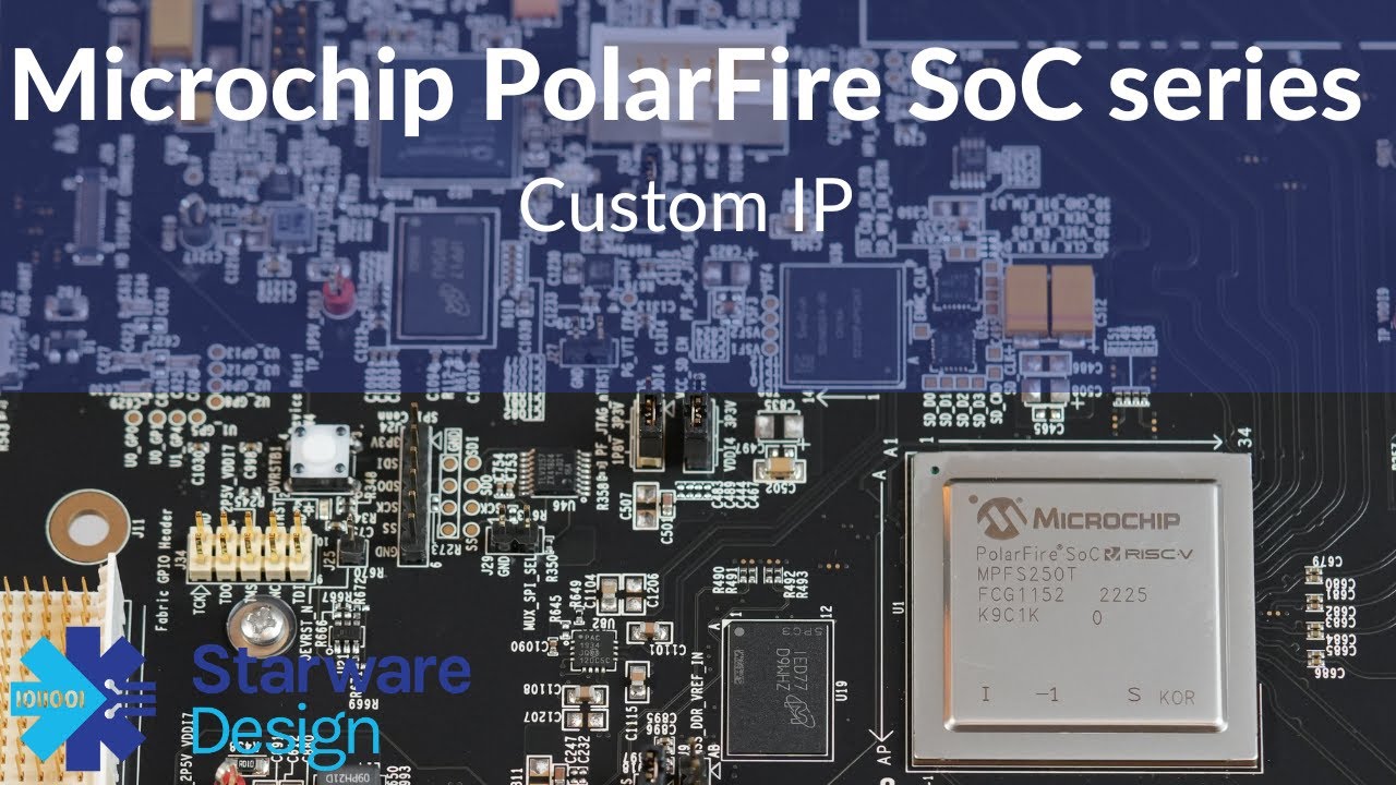 starwaredesign's tweet card. Microchip Polarfire SoC series - #3 custom IP