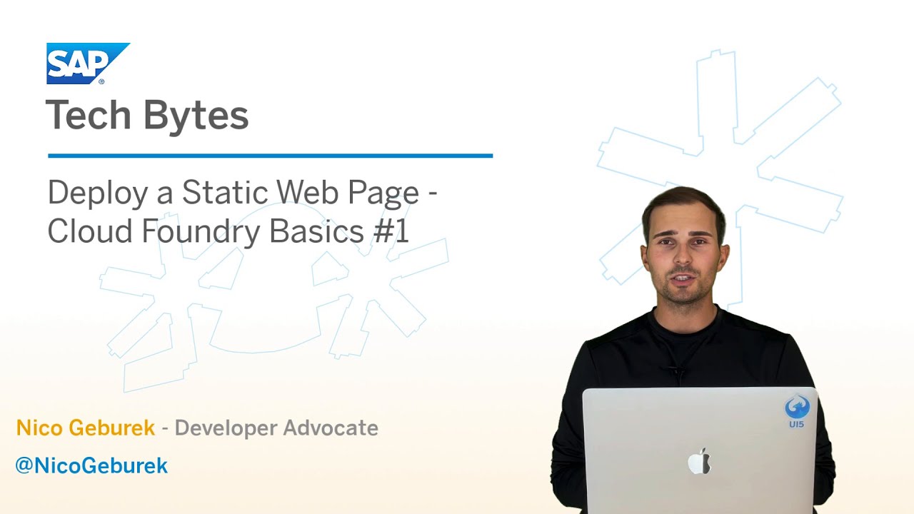 NicoSchoenteich's tweet card. Deploy a Static Web Page – Cloud Foundry Basics #1
