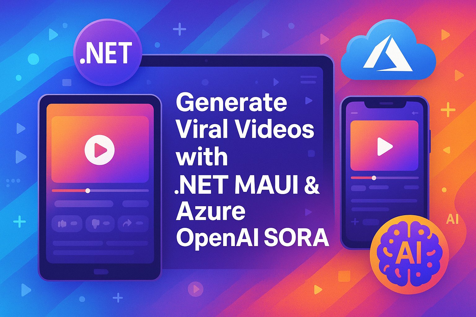 hprez's tweet card. Guía paso a paso para crear una app .NET MAUI que genera videos con Azure OpenAI SORA. Ideal para devs interesados en IA, UI y automatización.
