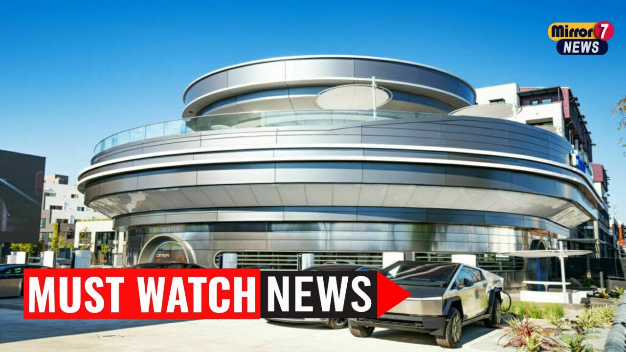 mirror7news's tweet card. Tesla’s Retro-Futuristic Diner Opens in LA With Robots, Burgers, and...