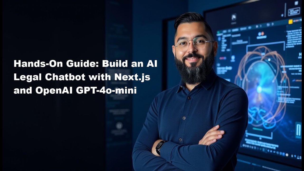 amirtds's tweet card. Build an AI Legal Chatbot with Next.js & OpenAI GPT-4o-mini |...