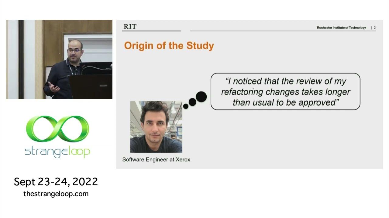 strangeloop_stl's tweet card. "One Thousand and One Stories: a Large-scale Survey of Software...