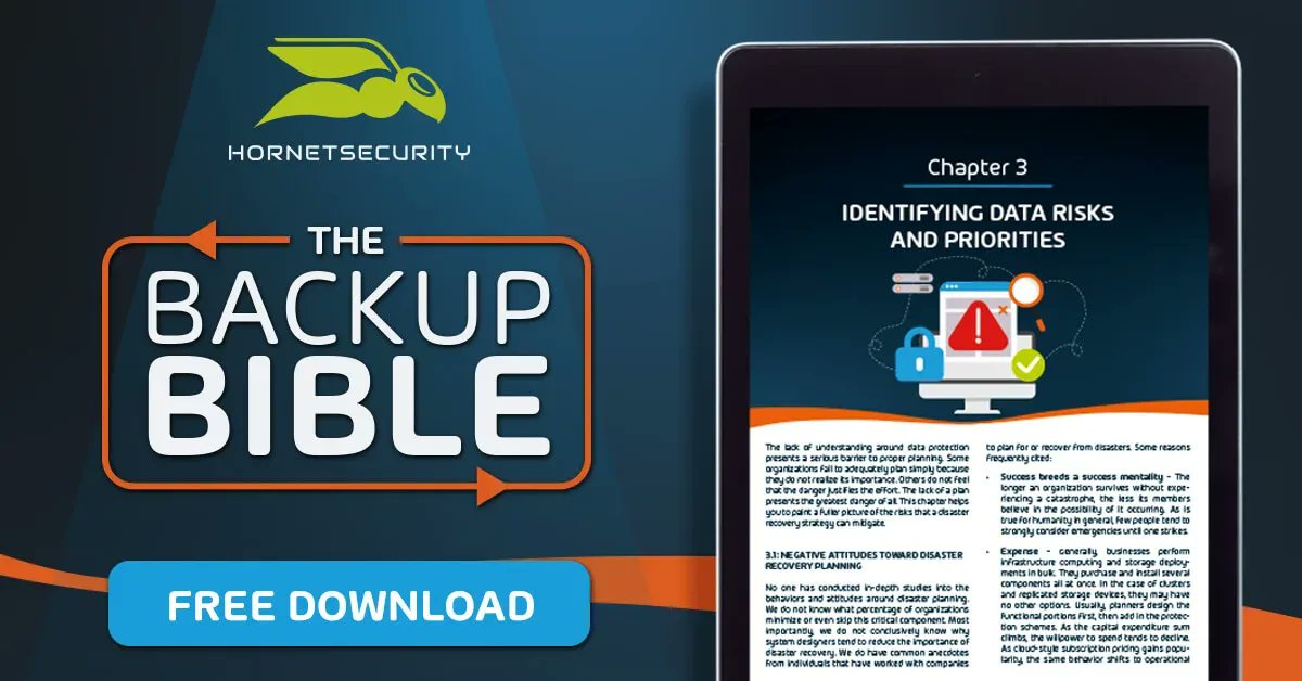 AltaroSoftware's tweet card. Discover the power of backup and disaster recovery with The Backup Bible - your ultimate, free guide to safeguarding your data. Get it now!