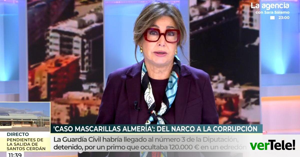 eldiarioes's tweet card. Un día después de que la UCO detuviera a varios políticos de Almería por presunta corrupción, 'El programa de Ana Rosa' ha dedicado tres minutos a la noticia y ha evitado decir que los acusados...