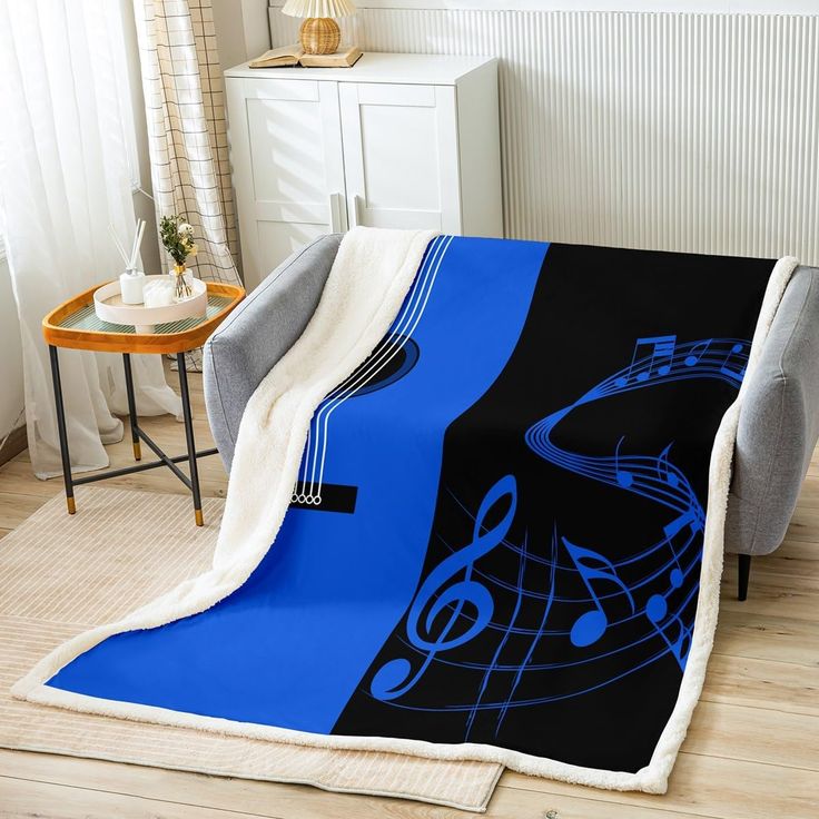 NinthCircleFan's tweet card. Guitar Music Plush Blanket