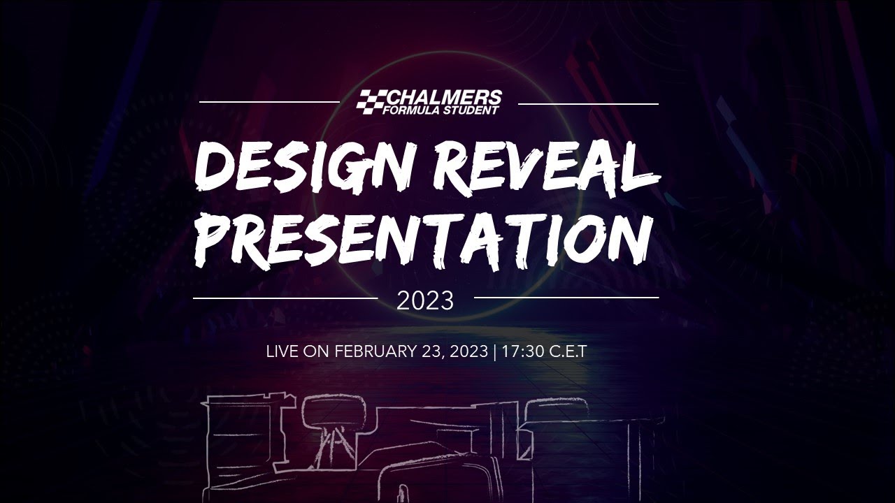 ChalmersFormula's tweet card. Chalmers Formula Student | Design Reveal Presentation 2023