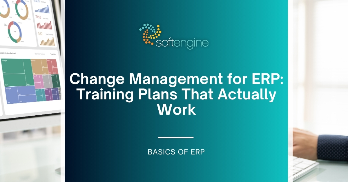 SoftengineUSA's tweet card. ERP success doesn’t hinge on the software, it hinges on people. Here’s a practical look at ERP change management!