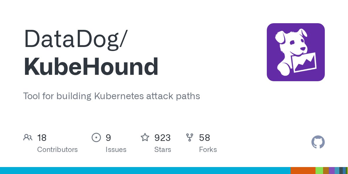 Amaankhan4you's tweet card. Tool for building Kubernetes attack paths. Contribute to DataDog/KubeHound development by creating an account on GitHub.