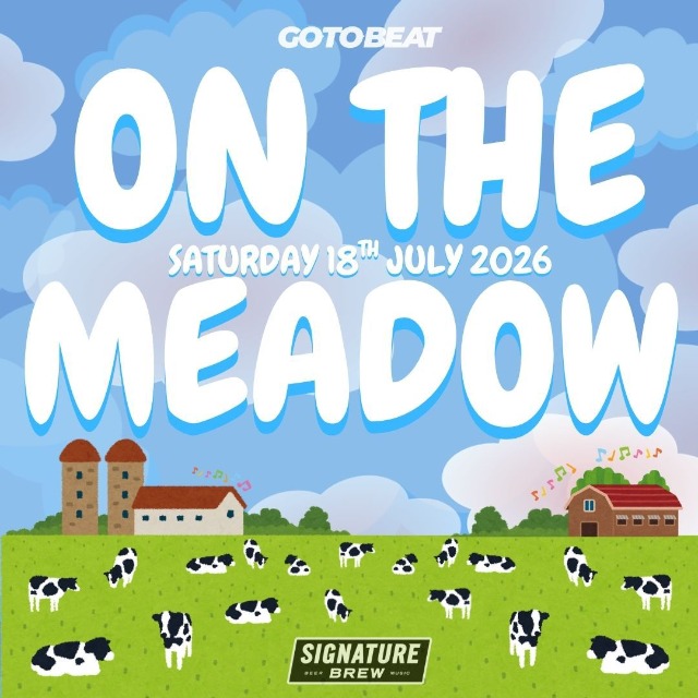onthemeadowfest's tweet card. On The Meadow 2026 at Signature Brew Blackhorse Road, London on 18 July 2026. Buy your tickets for this event securely on Gotobeat