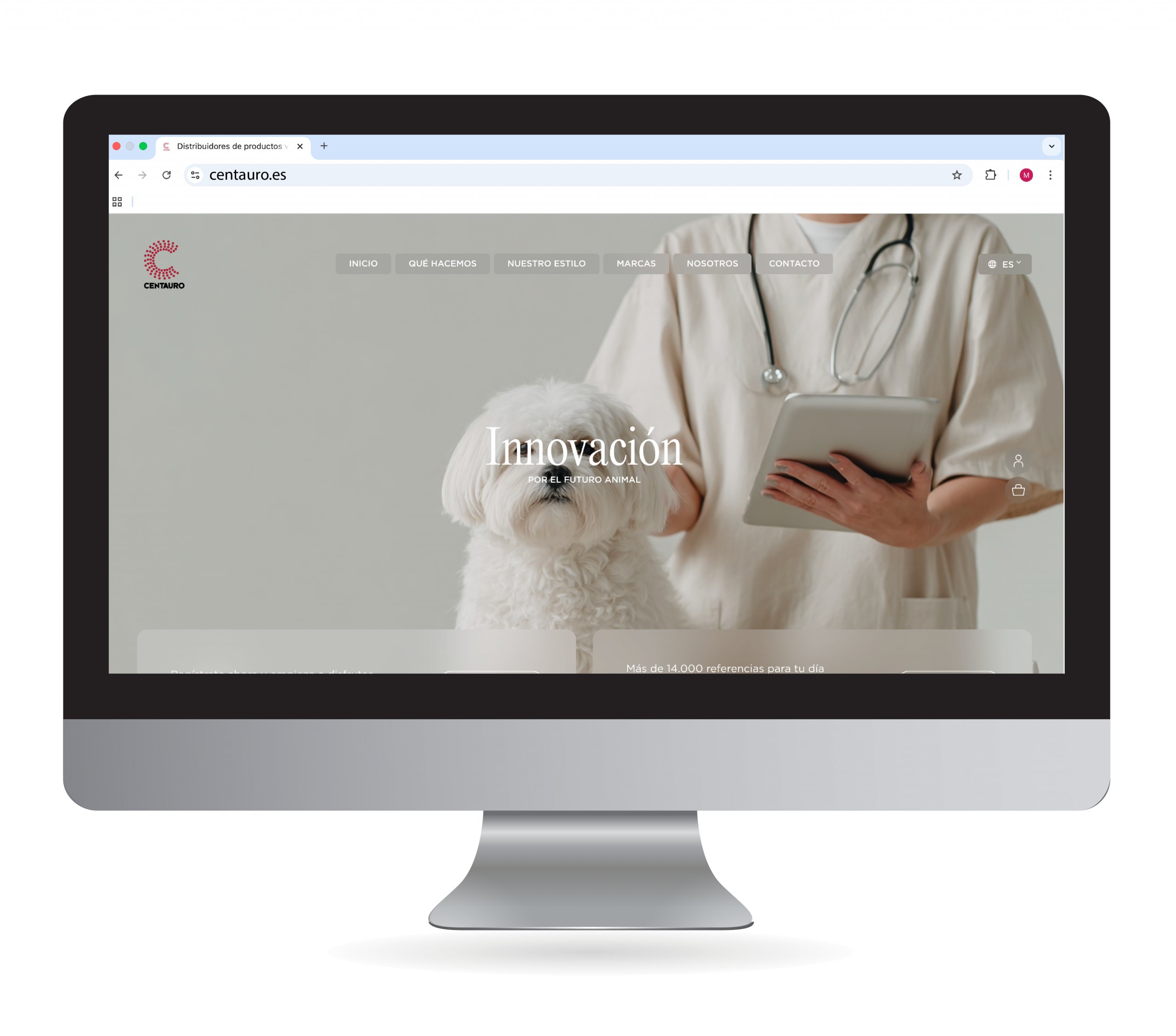 AxonComunicacio's tweet card. Centauro renueva su web corporativa