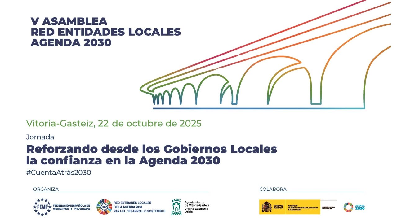 redagenda2030's tweet card. V ASAMBLEA DE ENTIDADES LOCALES AGENDA 2030