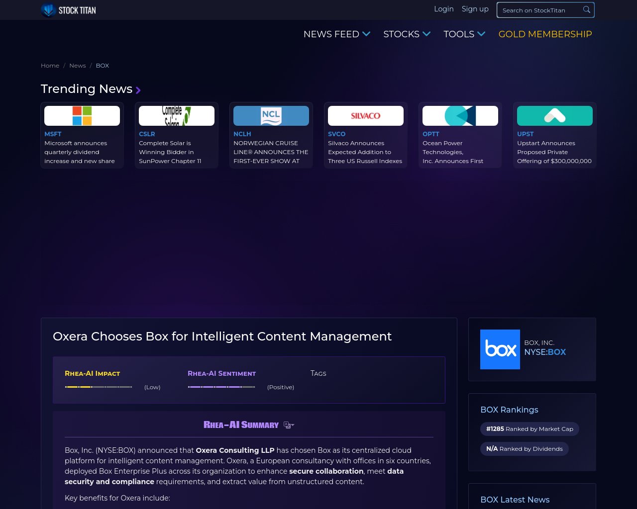 managetech_inc's tweet card. 要約: OxeraはBoxを選んだ理由 Box Enterprise Plusの機能 OxeraがBoxに移行