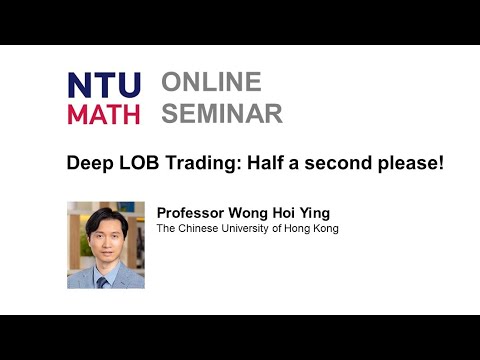 carlcarrie's tweet card. Mathematics Seminar: Deep LOB Trading: Half a second please! | Wong...