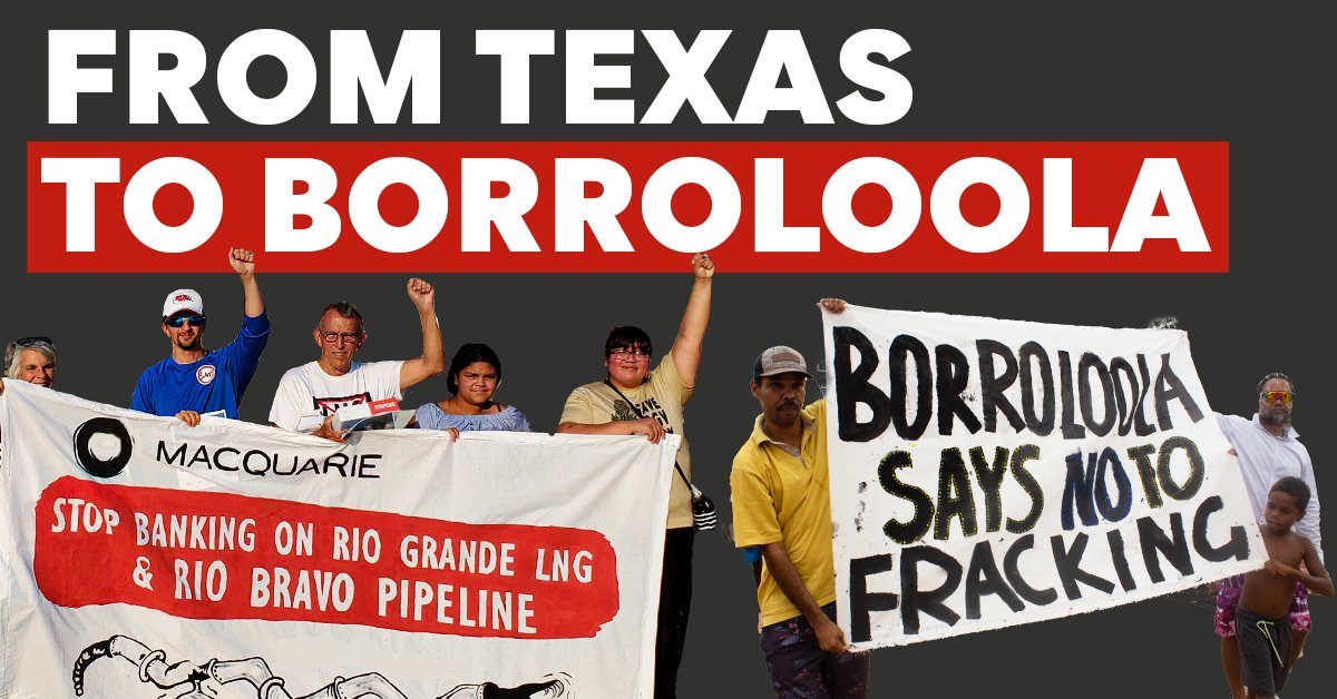ChrishabChris's tweet card. Australia's very own Macquarie Bank is facilitating disastrous fracking projects in the Beetaloo, and over sacred lands in Texas. Sign the petition demanding they listen to First Nations communities...
