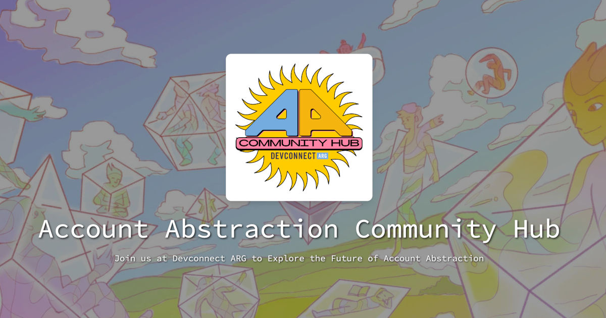 SpaceComputerIO's tweet card. The AA Community Hub at Devconnect Argentina is a space for attendees to connect with each other, learn about the latest developments in the account abstraction ecosystem, and participate in intera...