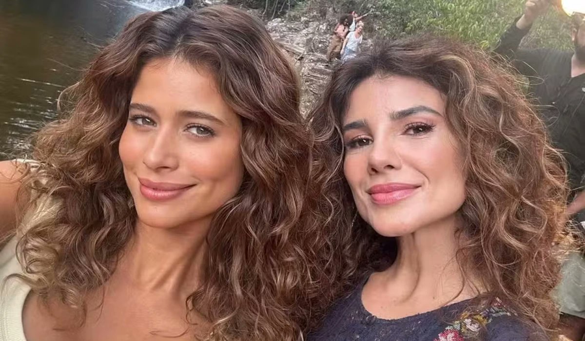 resumonovelason's tweet card. Isadora Cruz e Paula Fernandes em gravação de Coração Acelerado, a nova novela das sete da Globo (Foto: Reprodução/Instagram) De