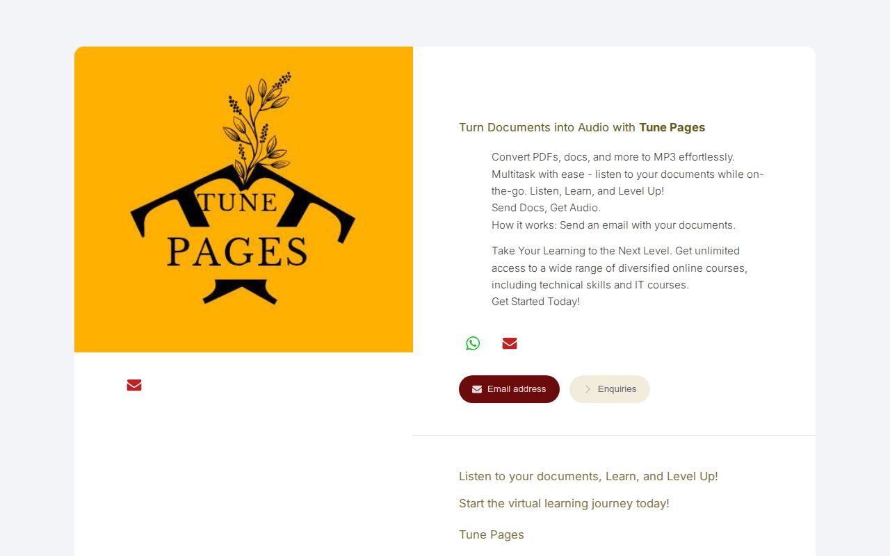 Segap_of_UI's tweet card. Send Documents, PDFs and more, Get Audio.