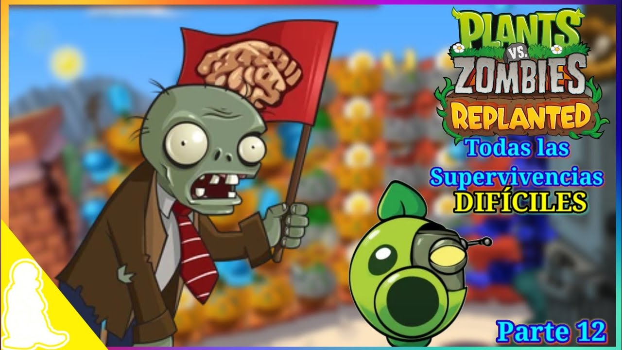 fredoxrd's tweet card. SUPERVIVENCIA DIFÍCIL en PVZ REPLANTED - PvZ Replanted #12 | FREDOXRD