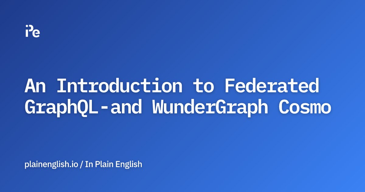 inPlainEngHQ's tweet card. Federated GraphQL architectures are the way forward for modular microservices-based development. But what happens when you need more than just your standard, garden variety unified GraphQL schema?